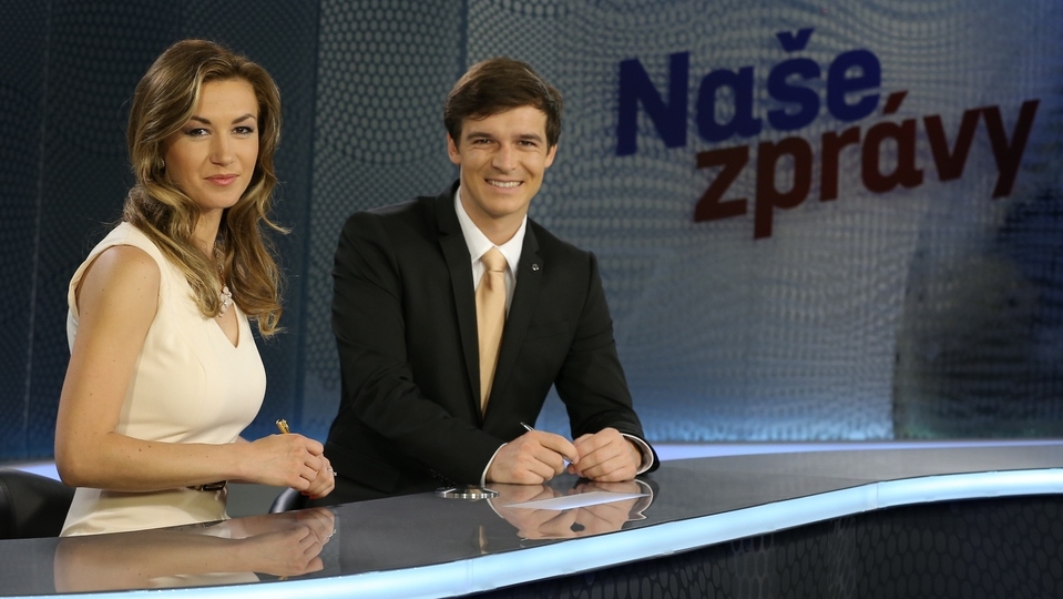 Žaneta Muchová a Petr Převrátil při první zkoušce společné moderace.