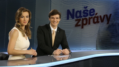 Žaneta Muchová a Petr Převrátil při první zkoušce společné moderace.