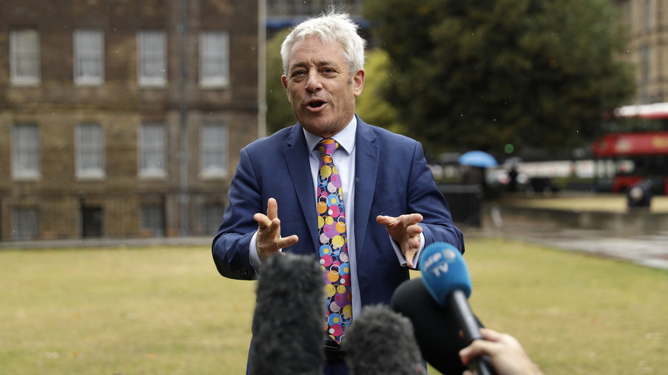 Předseda dolní komory britského parlamentu John Bercow.