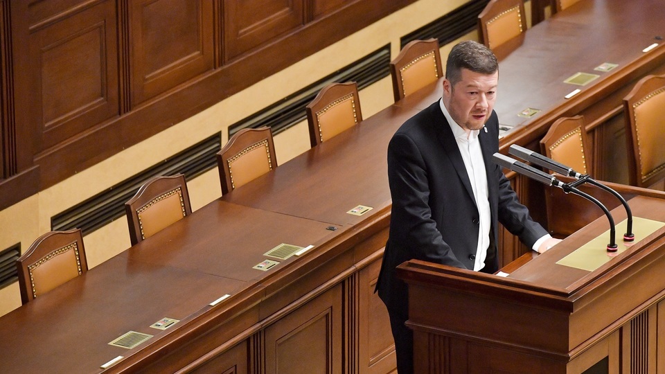 Předseda hnutí SPD Tomio Okamura.