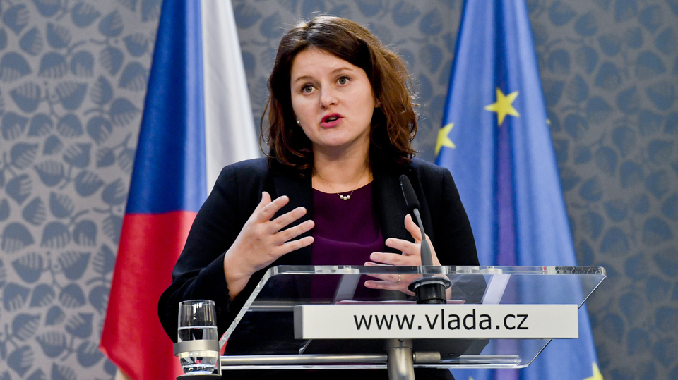 Jana Maláčová, ministryně práce a sociálních věcí. 