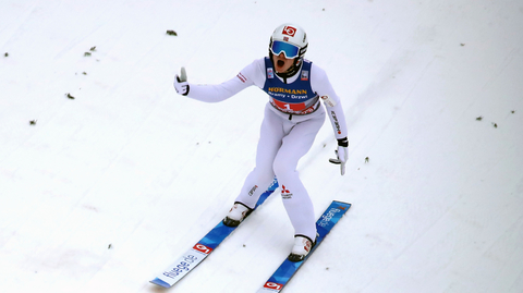 Norský skokan Marius Lindvik.