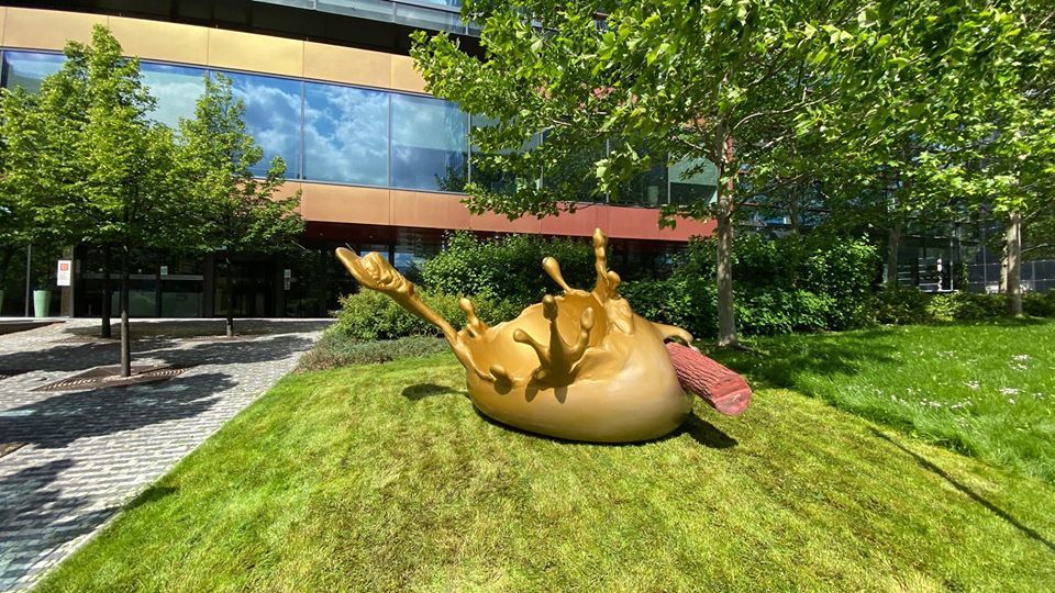 Socha Osvícení od Lukáše Rittsteina.