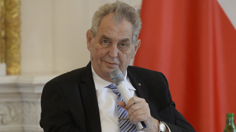 Prezident České republiky Miloš Zeman.