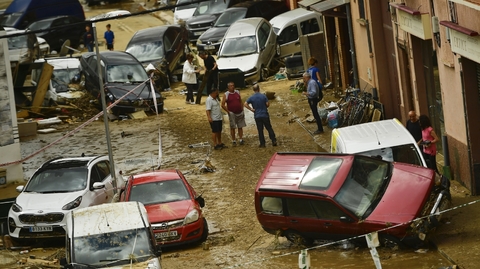 Část Španělska sužují záplavy.