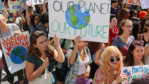 Páteční stávka za ochranu klimatu. 