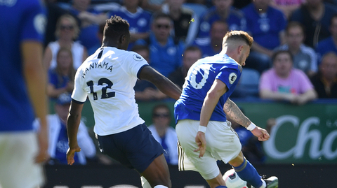 Utkání anglické fotbalové ligy mezi Leicesterem a Tottenhamem.