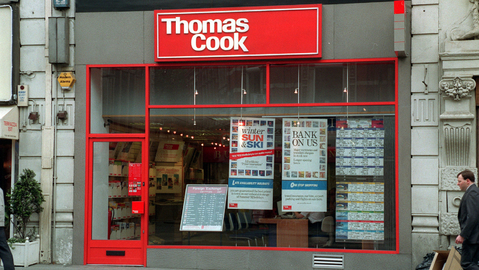 Cestovní kancelář Thomas Cook.