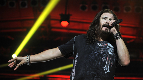 Zpěvák James LaBrie z americké metalové skupiny Dream Theater.