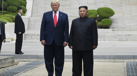 Donald Trump a Kim Čong-un. 