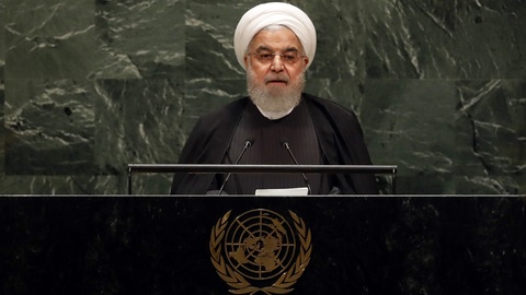 Hasan Rúhání si na Valném shromáždění OSN nebral vůči USA servítky.