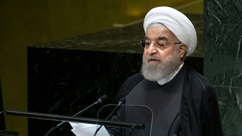 Íránský prezident Hasan Rúhání.