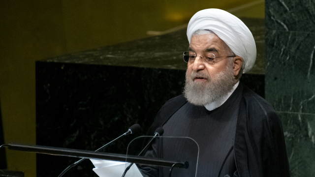 Íránský prezident Hasan Rúhání.