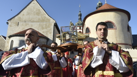 Lidé ve Staré Boleslavi si připomínají svatého Václava.