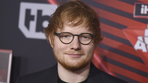 Britský muzikant Ed Sheeran.
