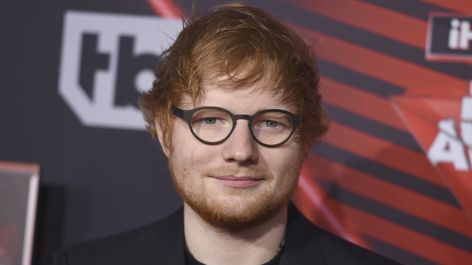 Britský muzikant Ed Sheeran.