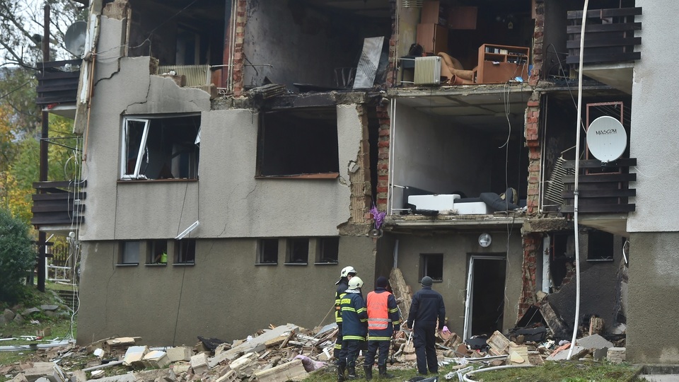 V Lenoře na Prachaticku vybuchl ráno 3. října 2019 plyn v bytovém domě. 