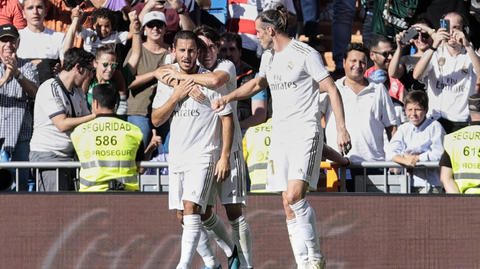 Radost fotbalistů Realu po brance.