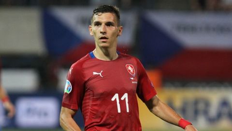 Český fotbalista David Pavelka.