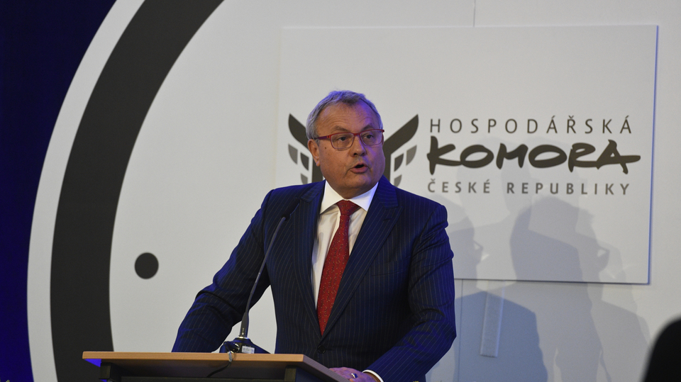 Prezident Hospodářské komory Vladimír Dlouhý.
