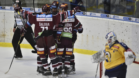 Utkání hokejové extraligy mezi Spartou a Zlínem.