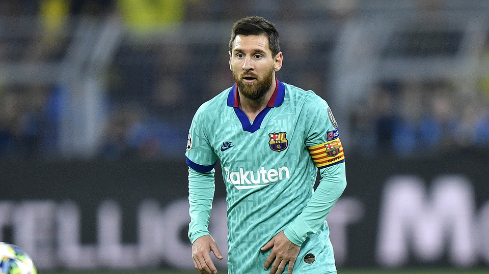 Kapitán fotbalistů Barcelony Lionel Messi.