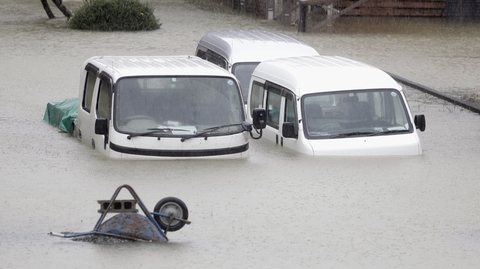 Na ostrově Honšú řádil tajfun Hagibis.