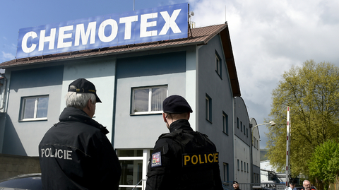 Firma Chemotex v Děčíně.