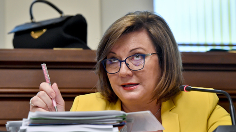 Ministryně financí Alena Schillerová (za ANO). 