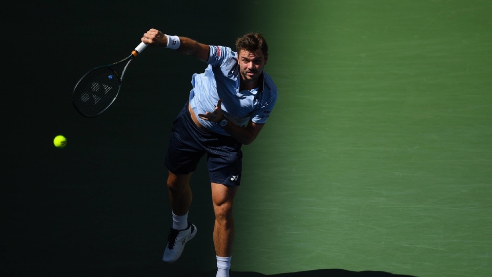 Stan Wawrinka slaví postup do finále, kde se může utkat s Andym Murraym. 