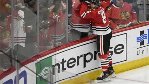 Útočník Dominik Kubalík.