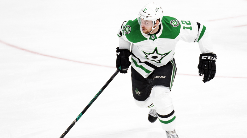 Český hokejový útočník Radek Faksa.