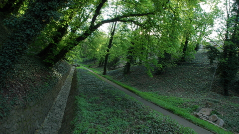 Jelení příkop pod Pražským hradem.