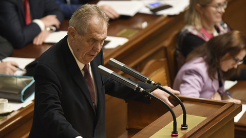 Český prezident Miloš Zeman.