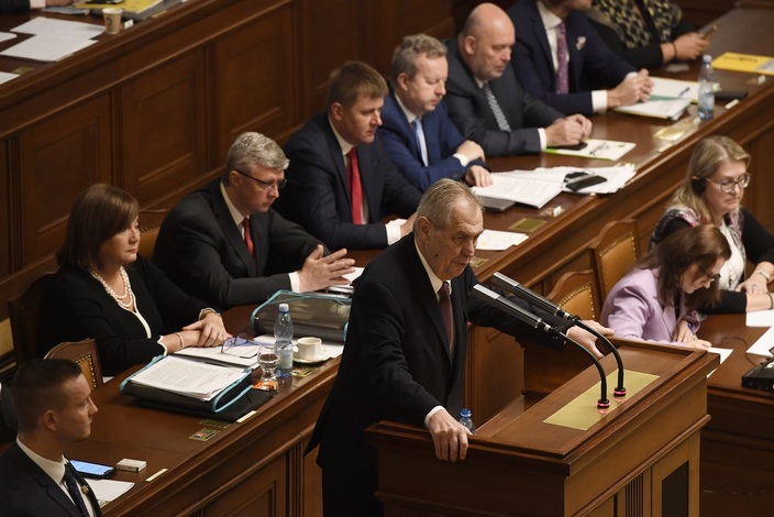 Státní rozpočet přišel podpořit také prezident Miloš Zeman.