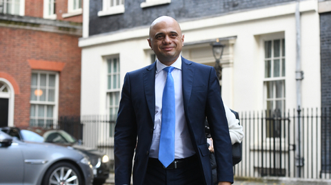 Britský ministr financí Sajid Javid. 