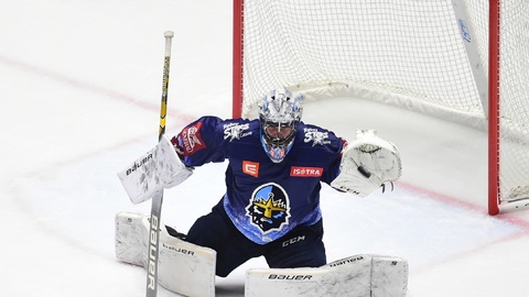 Kladenský brankář Denis Godla nezabránil 35 úspěšnými zákroky domácí porážce s Litvínovem.