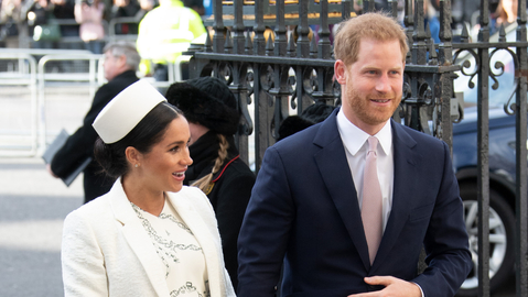 Vévodkyně Megan Markleová a princ Harry. 