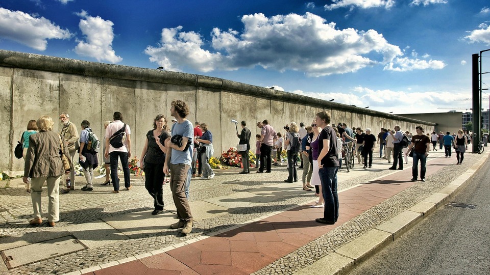 Berlínská zeď. 