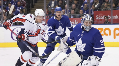 Jakub Vrána v zápase proti Torontu.