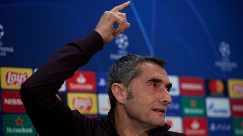 Trenér Barcelony Ernesto Valverde.