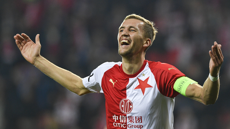 Tomáš Souček, kapitán Slavie Praha. 