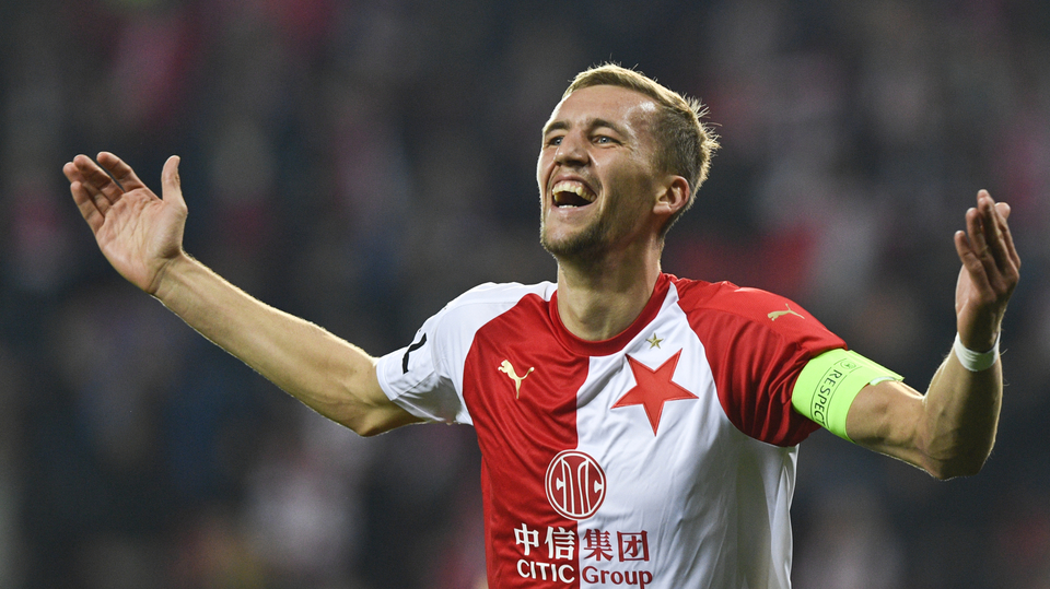 Tomáš Souček, kapitán Slavie Praha. 