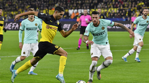 Zápas Dortmund - Inter Milán.