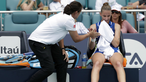 Tenistka Karolína Plíšková (vpravo) a trenérka Conchita Martínezová (vlevo).