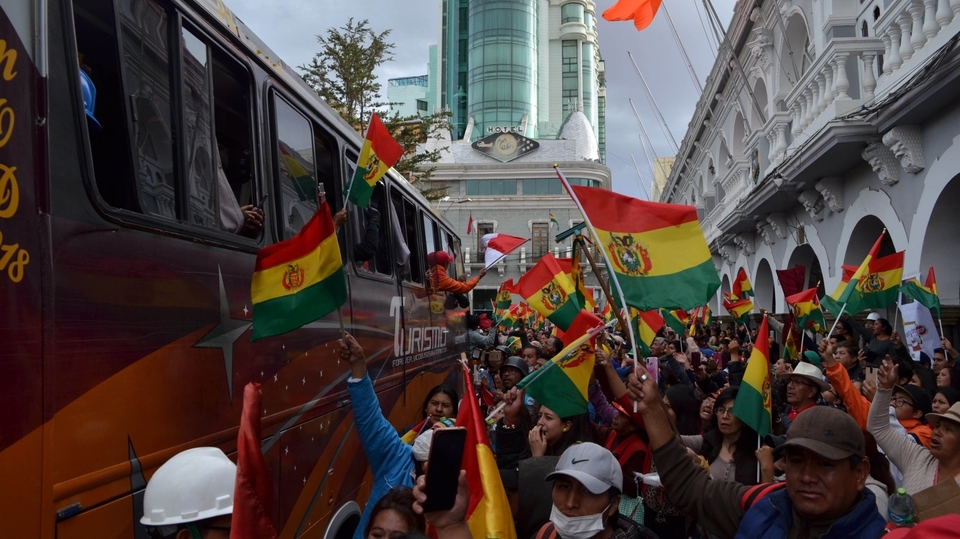 Demonstrace v Bolívii.
