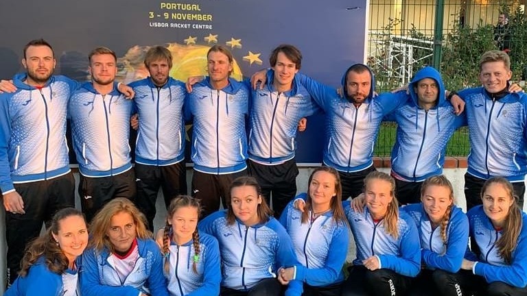 Čeští padeloví reprezentanti v Lisabonu.