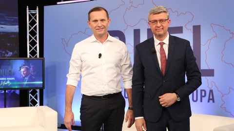 Jaromír Soukup s ministrem Karlem Havlíčkem.