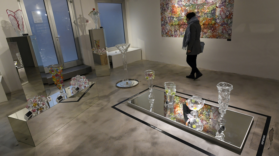 Výstava designéra a architekta Bořka Šípka v Tančícím domě. 