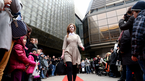 Dyzajn market u Národního divadla.